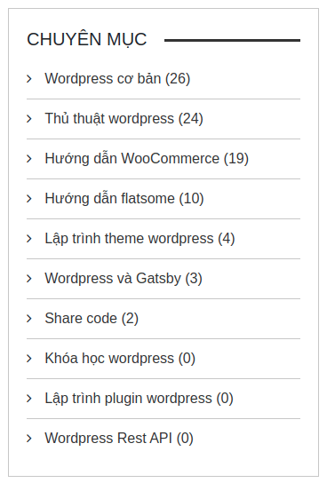 Hướng dẫn get category trong wordpress từ a đến z